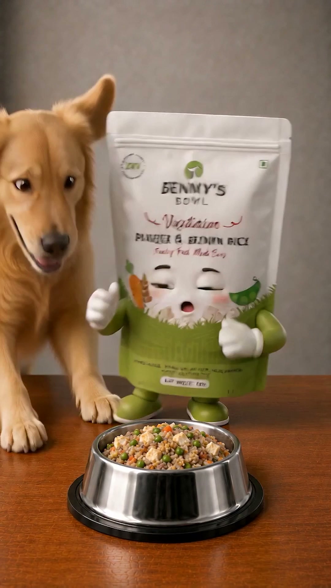 Benny's Bowl Meta ad: India's best fresh dog food, fresh and nutritious meals for dogs