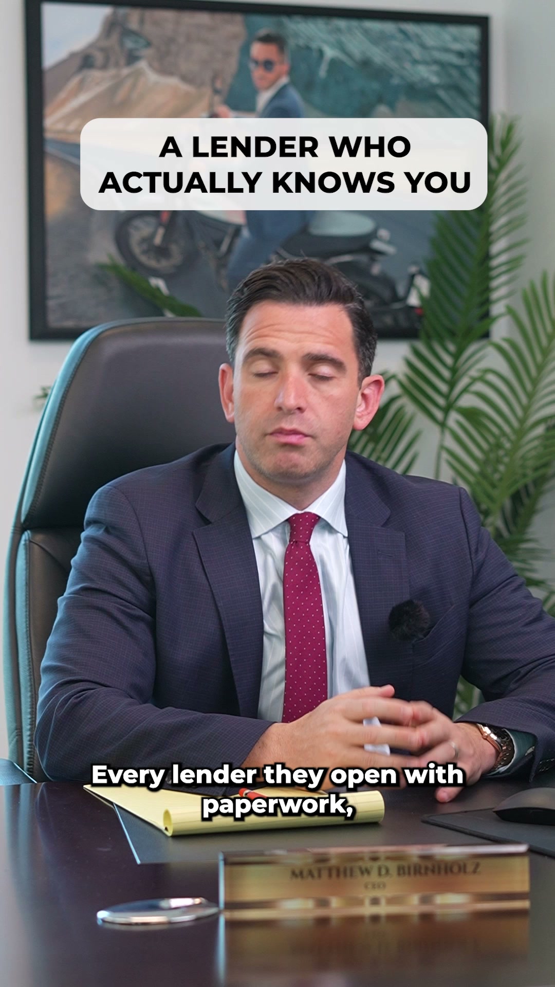 Capital-Infusion video ad frame reading "a lender who actually knows you"