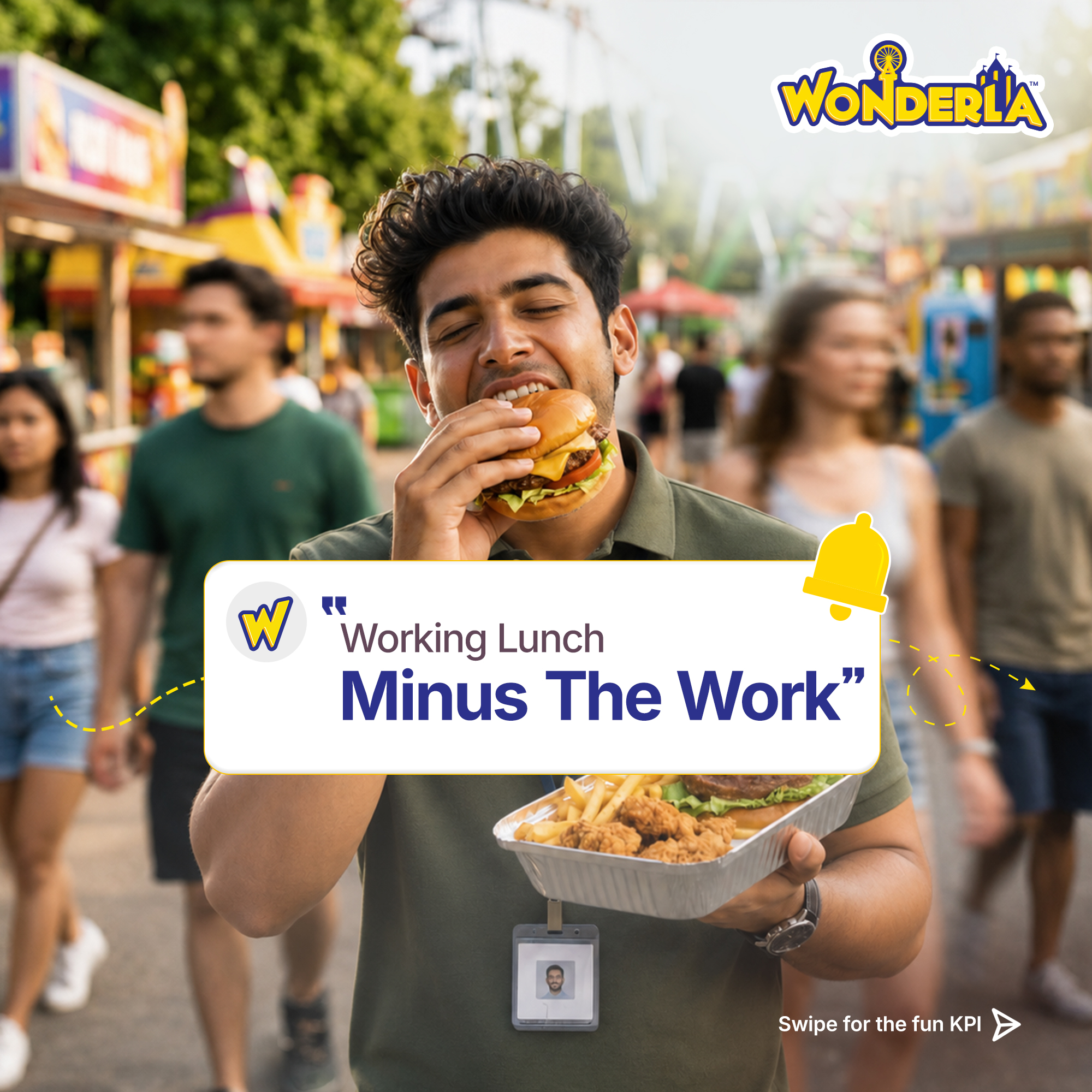 Wonderla corporate carousel ad, card 4 of 6