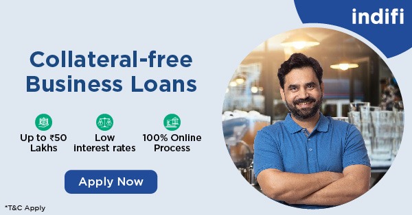 Indifi Meta ad: collateral-free business loans up to INR 50 lakh in three days for GST-registered businesses