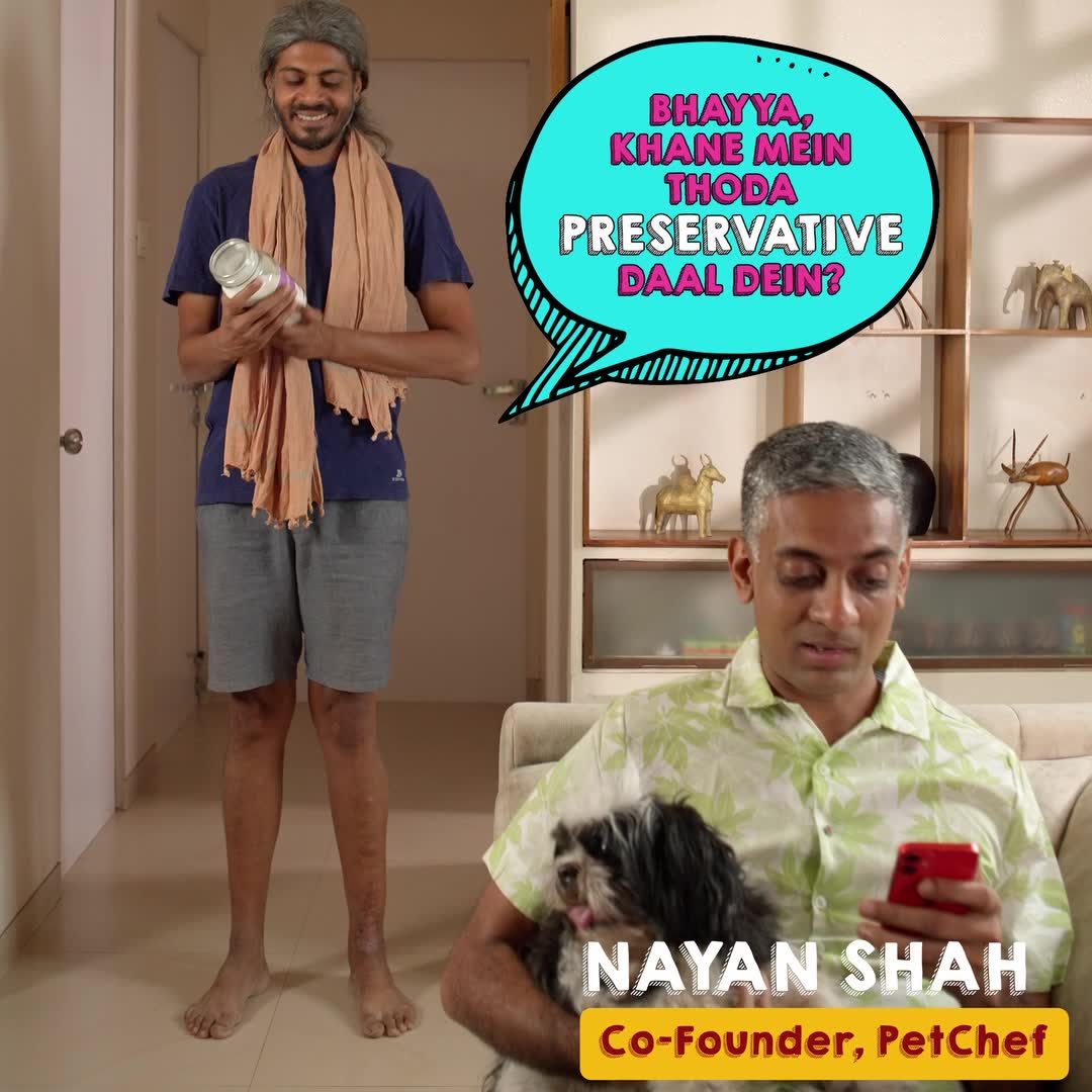 PetChef Meta ad: a comedic skit asking whether you would add harmful ingredients to your own food