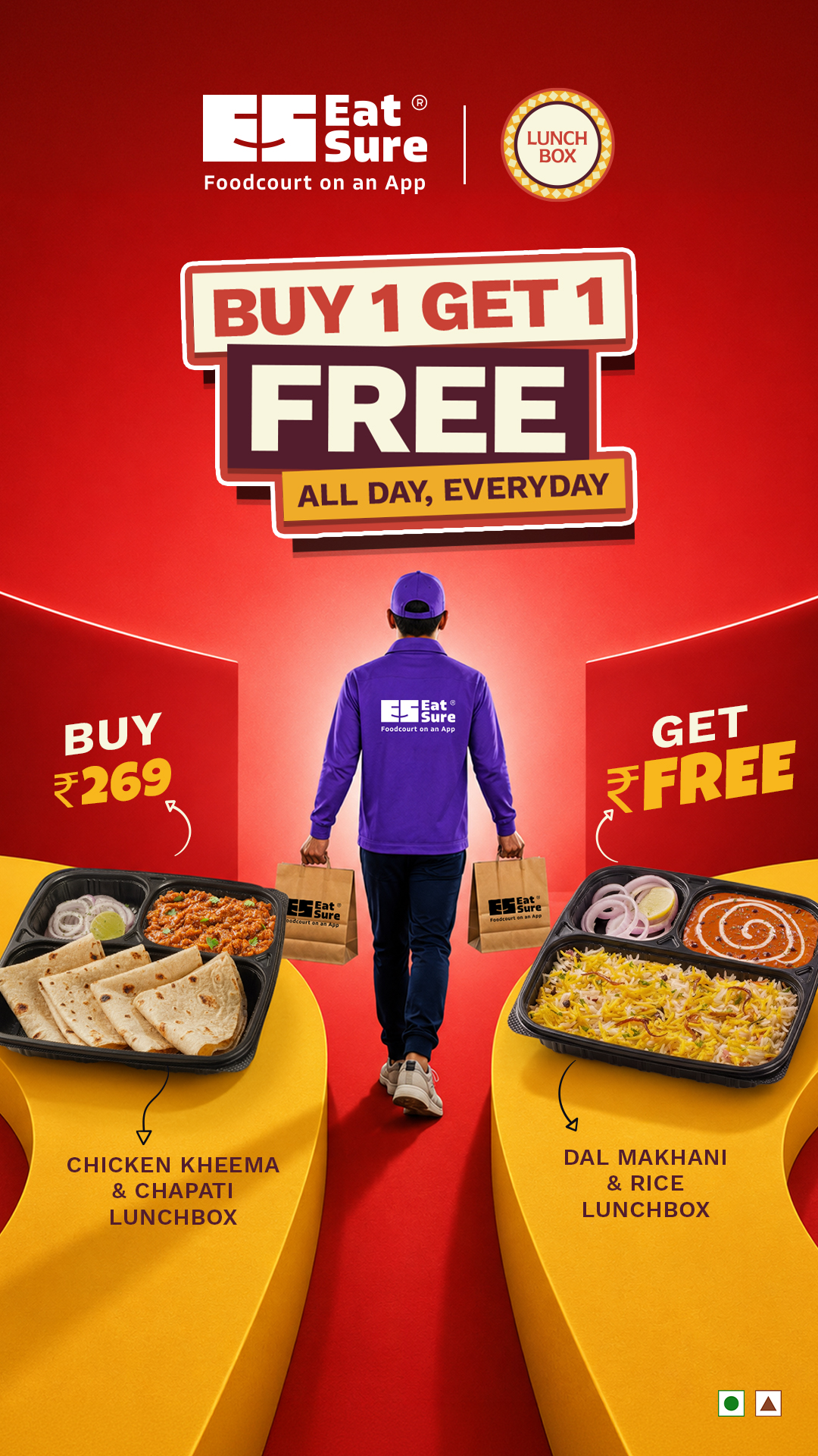 EatSure Meta ad: another buy-one-get-one-free layout for the same offer