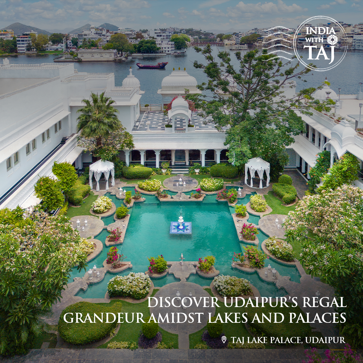 Taj Hotels carousel ad, card 1 of 10
