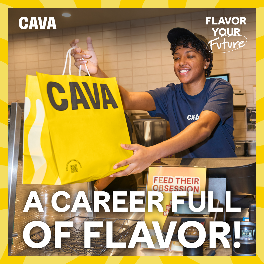 CAVA recruitment Meta ad: "A career full of flavor!"