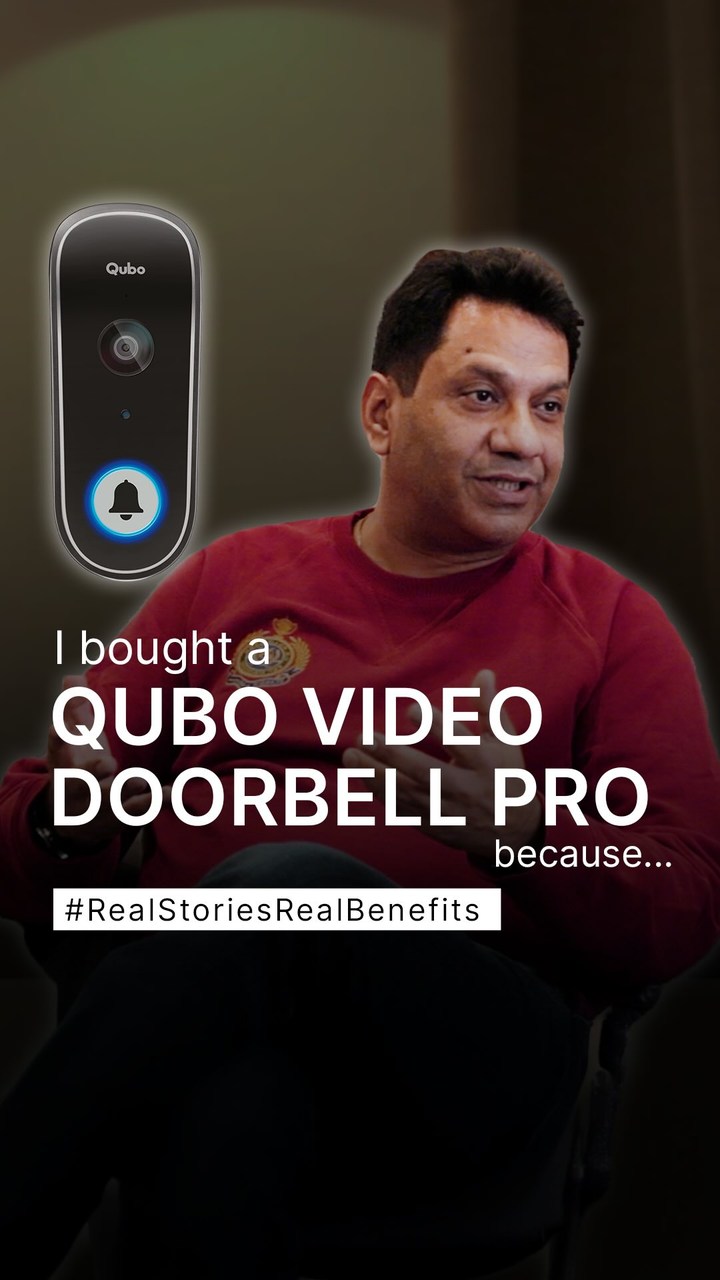 Qubo Meta ad: a customer telling the story of why they bought a video doorbell