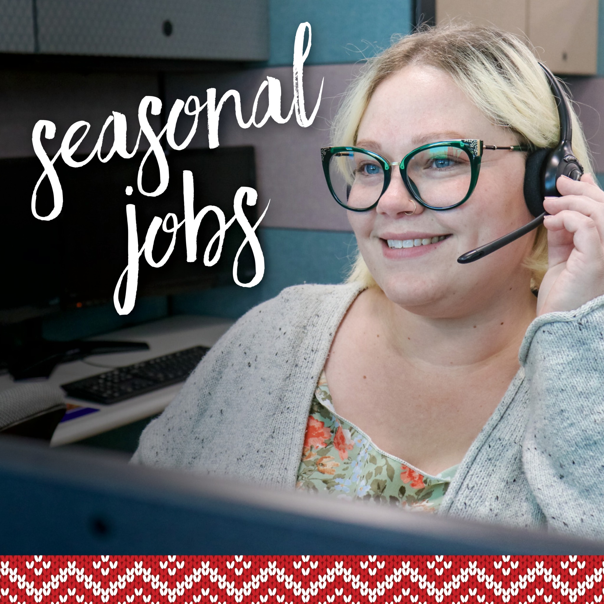 Kansas City Steak Company Meta ad: "Now hiring" seasonal customer service roles at $18 an hour and up