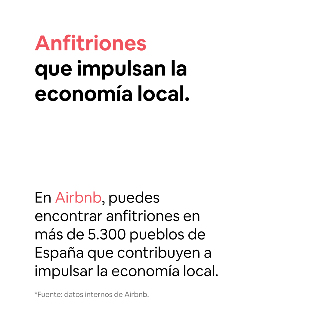 Airbnb Spain carousel ad, card 3 of 5