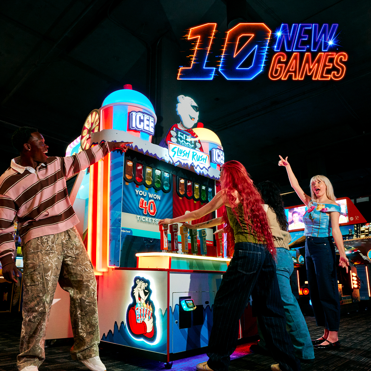 Dave & Buster's carousel ad, card 5 of 10