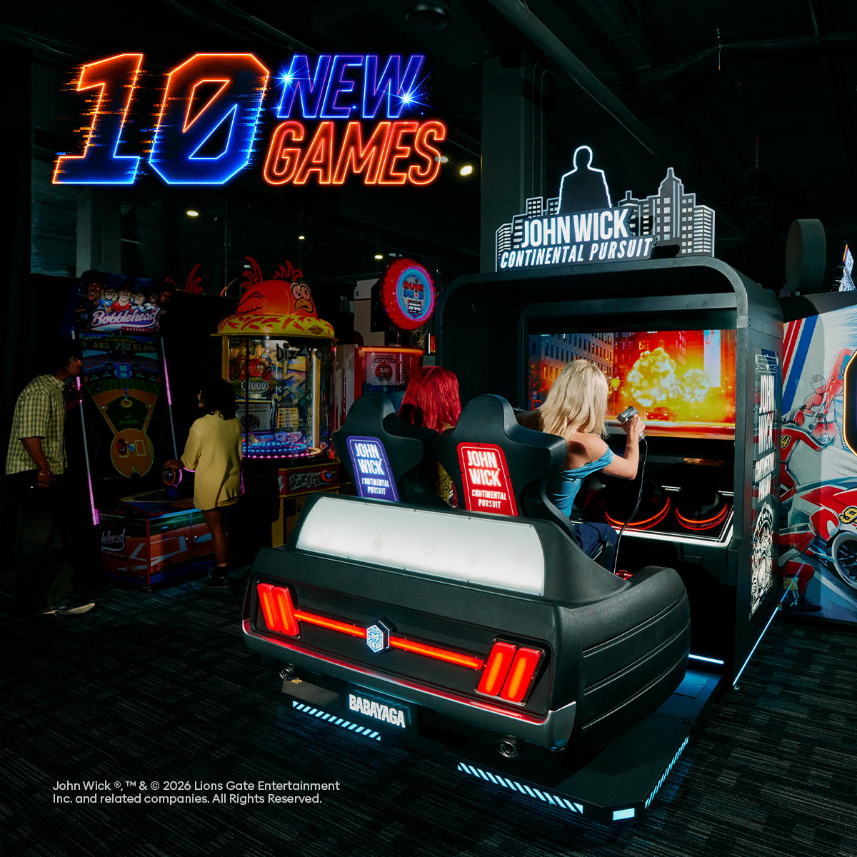 Dave & Buster's carousel ad, card 1 of 10