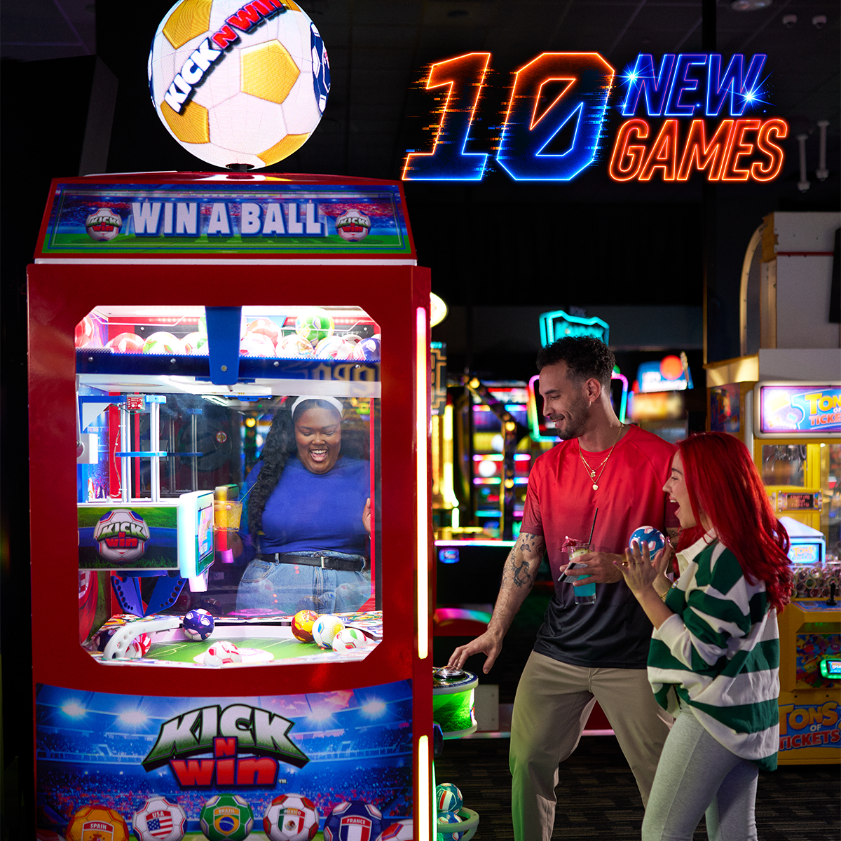 Dave & Buster's carousel ad, card 9 of 10