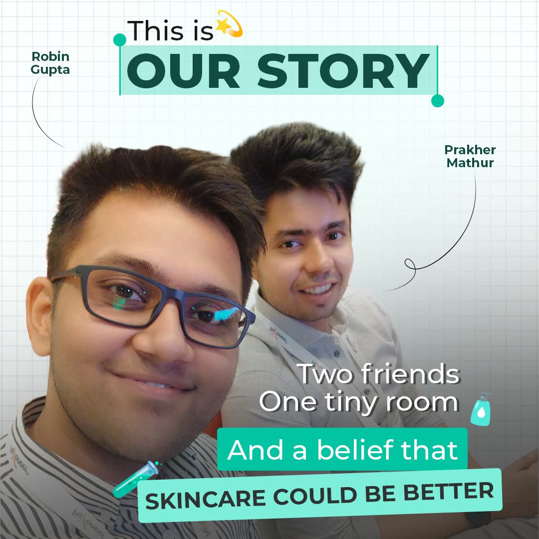 Conscious Chemist founder-story video ad frame reading "This is our story"