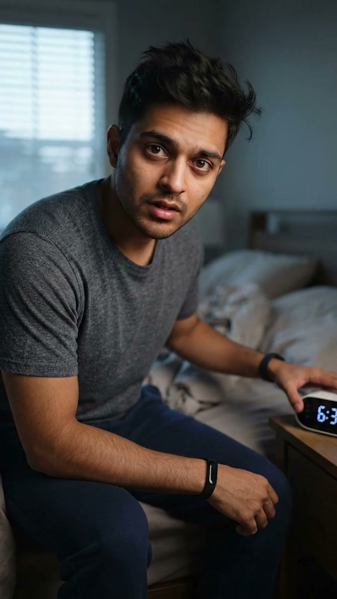 Master App Meta ad: waking up tired despite the alarm -- "ab paisa bachaane nahi, badhaane ka time hai"